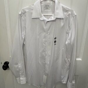 Calvin Klein Men's White Slim Fit Shirt - NWT